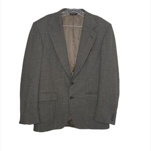 Botany Five Hundred 500 Brown Herringbone Tweed 2 Button Sportscoat Sz 38R
